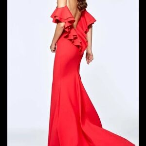 Tarik Ediz 93108 Hermia - off the shoulder floral details - with tags never worn